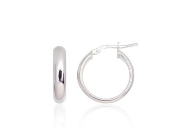 Silver earrings-rings 