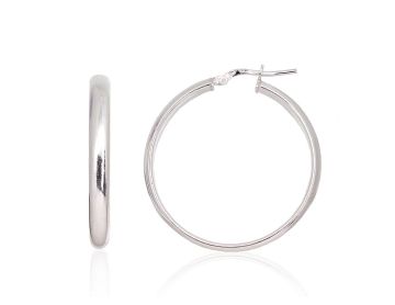 Silver earrings-rings 