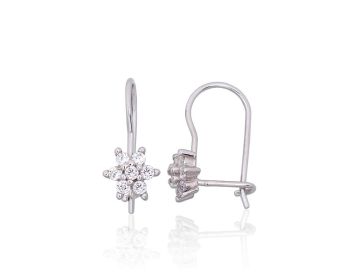 Silver hook earrings 