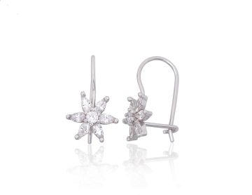 Silver hook earrings 