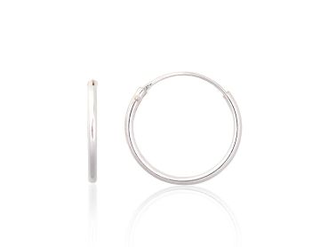 Silver earrings-rings 