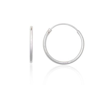 Silver earrings-rings 