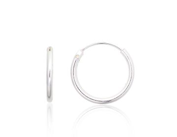 Silver earrings-rings 