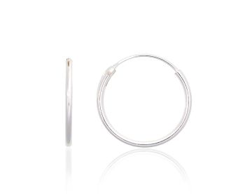 Silver earrings-rings 
