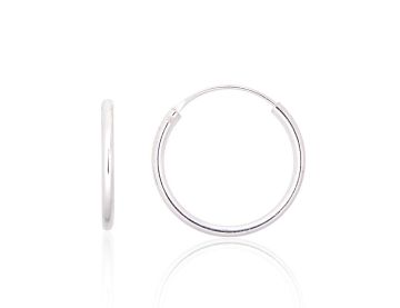 Silver earrings-rings 