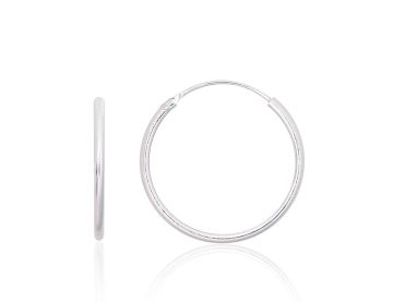 Silver earrings-rings 