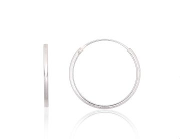 Silver earrings-rings 