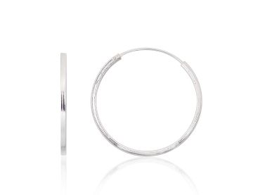 Silver earrings-rings 