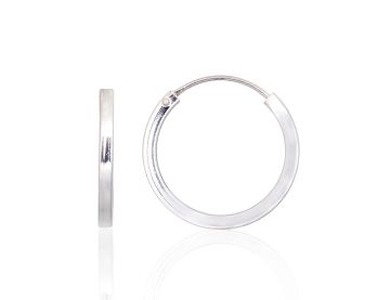 Silver earrings-rings 