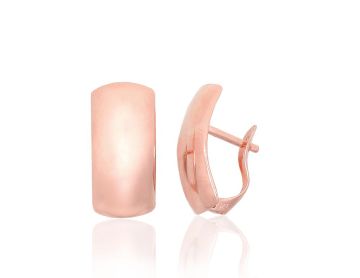 Silver earrings with 'english' lock 