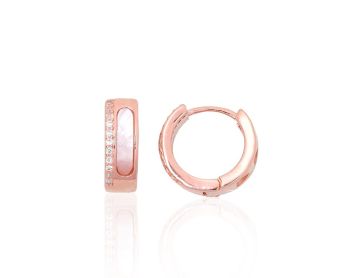 Silver hoop earrings 
