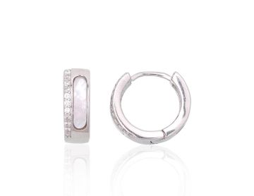 Silver hoop earrings 