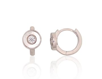 Silver hoop earrings 