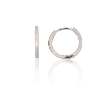 Silver hoop earrings 