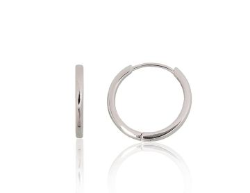 Silver hoop earrings 