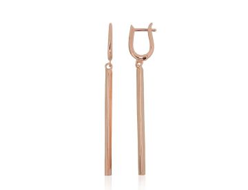 Silver earrings with 'english' lock 