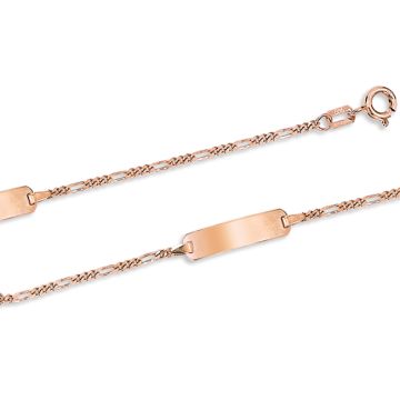 Kinder Armband aus Rotgold 585° 12 - 14 cm