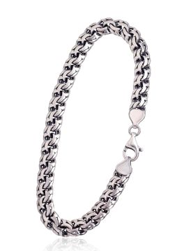 Silver chain Bismark 8 mm 
