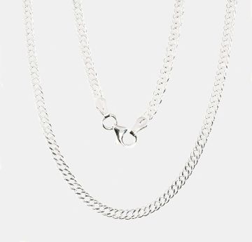 Silver chain Rombo 2,8 mm , diamond cut 