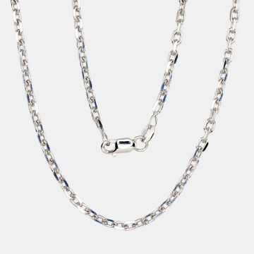 Silver chain Anchor 3 mm , diamond cut 