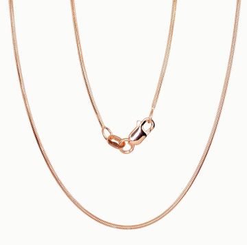 Silberne Kette Snake 1 mm 