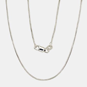 Silberne Kette Snake 1 mm 