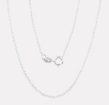 Silberne Kette Anchor round 1,1 mm 