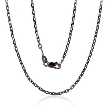Silver chain Anchor 2.1 mm , diamond cut 