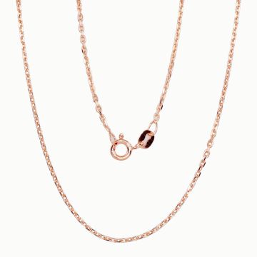 Silberne Kette Anchor 1.2 mm , Diamantenbearbeitung der Facetten 