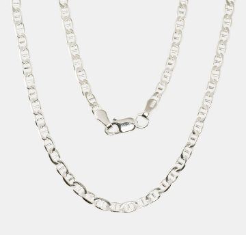 Silver chain Marina 3 mm , diamond cut 