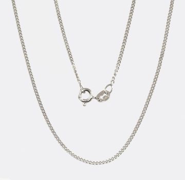Silver chain Curb 1.5 mm , diamond cut 2.1 / 40