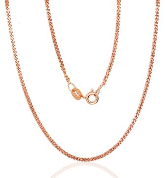 Silberne Kette Curb 2 mm , Diamantenbearbeitung der Facetten 