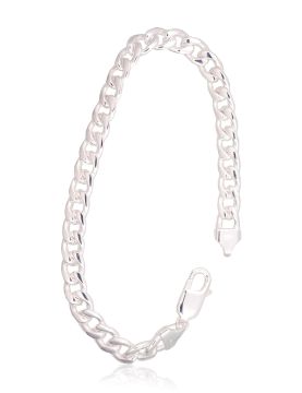 Silberne Kette Curb 7 mm 