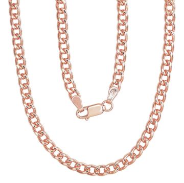 Silver chain Curb 4 mm 
