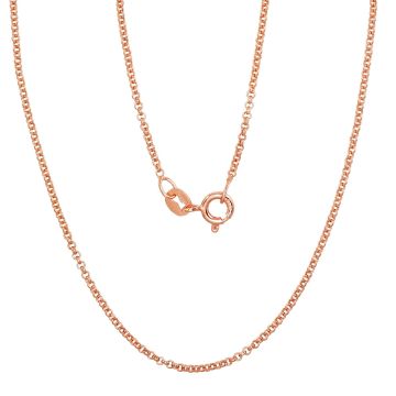 Silberne Kette Rollo 1 mm 