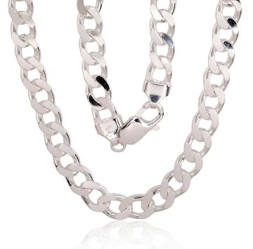 Silver chain Curb 7.5 mm 41.2 / 50