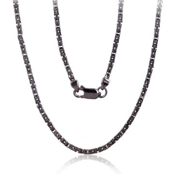 Silver chain Bizantine 2.1 mm 