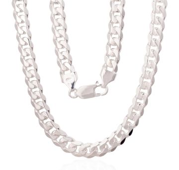 Silver chain Curb 6 mm 35.8 / 55