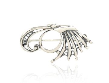 Silver brooch 