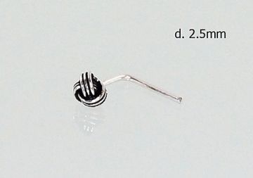 Silbernes Piercing für die Nase 