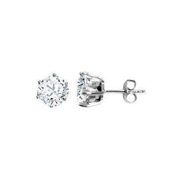 Серебряные серьги 925 пробы, вставка фианиты 