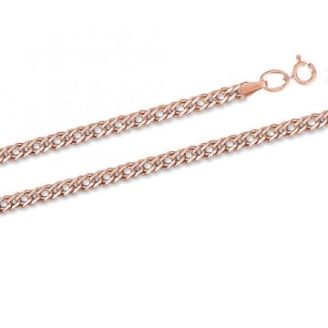 Bracelet in red gold of 585 assay value 19 cm