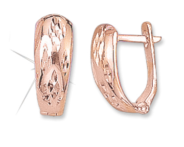 Серьги из красного золота 585 пробы 