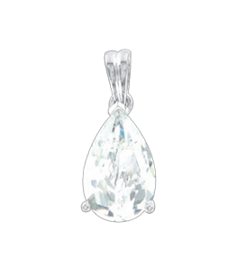 Серебряная подвеска 925 пробы. Вставка: Фианиты 