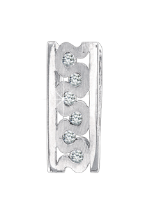Silver pendant with cubic zirconia 