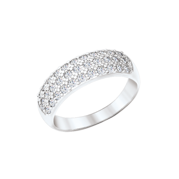 Damenring aus 925er Silber mit Zirkonia 