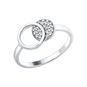 Damen-ring aus 925er Silber mit Zirkonia 