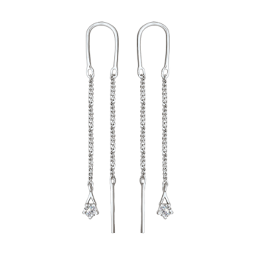 Ohrhänger aus 925er Sterling Silber mit Zirkonia 