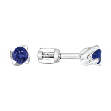 Silver earrings with zirconia 