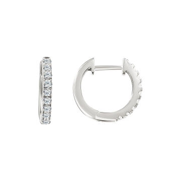Silver earrings with zirconia 